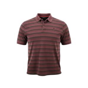 Reunion Polo Shirt Mens XXL Purple Black Striped Short Sleeve